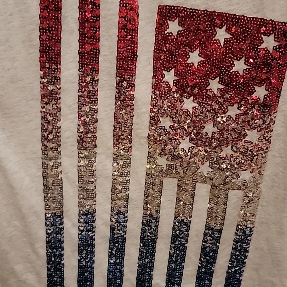 Victoras Secret/Express Bundle. VS Sequin Flag Tank Top. Express bandeau. - Picture 5 of 10